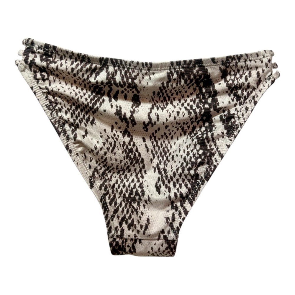 BCBGMAXAZRIA Snakeskin Print Bikini Bottom - Picture 3 of 8